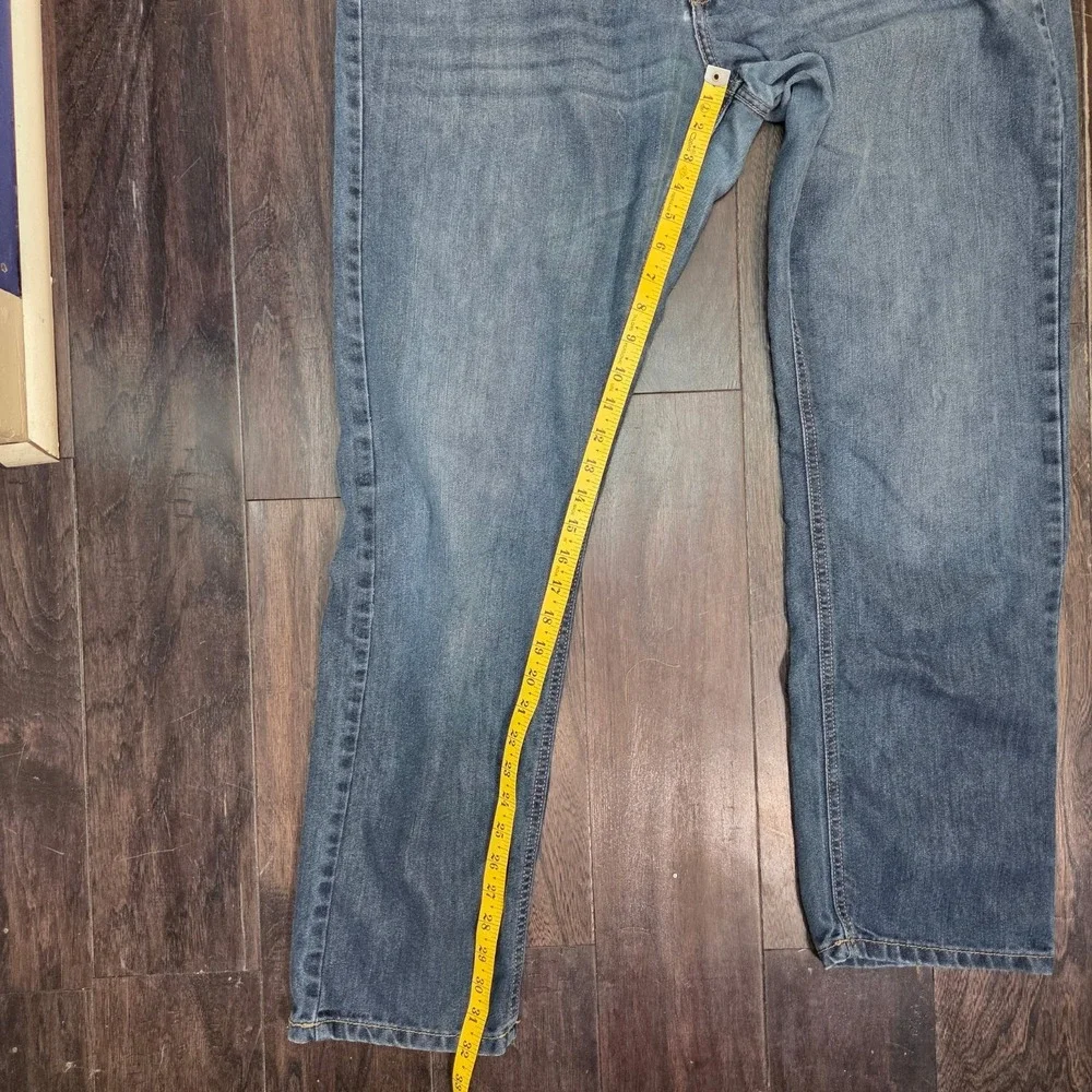 Ecko Unltd Jeans Mens 36x32 Blue Y2k Rhino Embroidered Skater Grunge Athletic